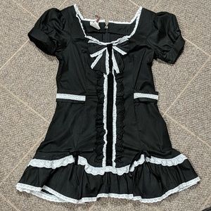 Black and white Threads dress